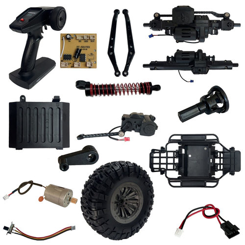 遥控车波箱越野车转向舵机配件