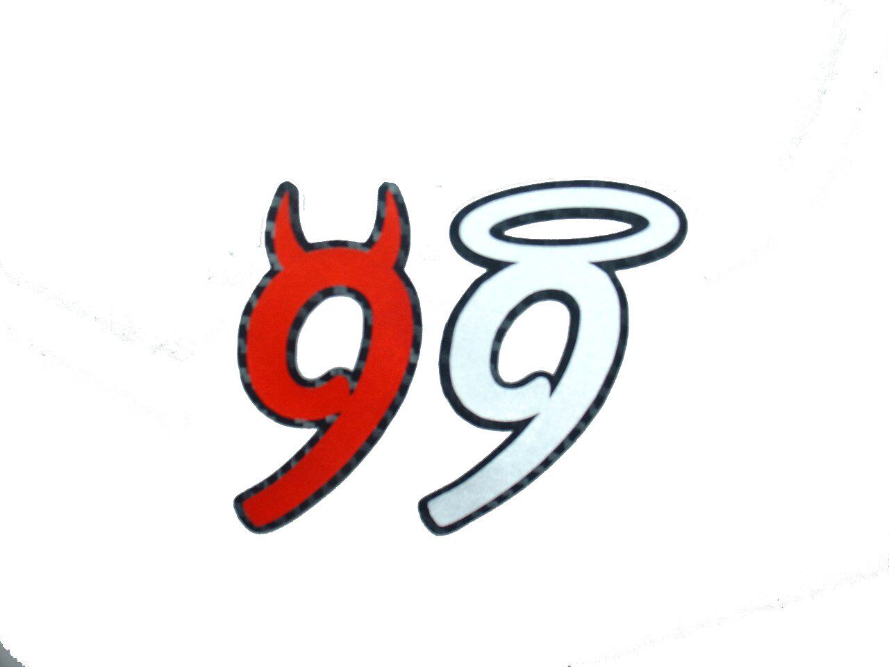 摩托gp赛车系列贴纸/99号洛伦佐/天使与恶魔/双色反光车贴