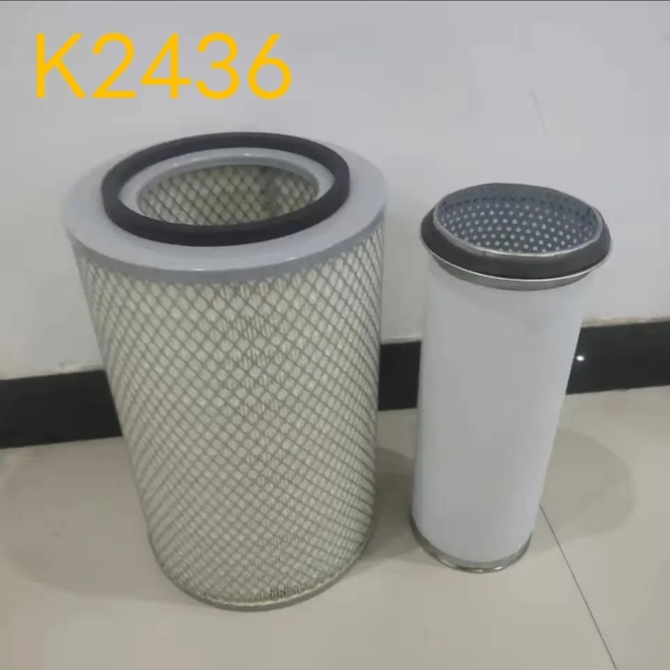 K2436空气滤芯适用 宇通金龙客车舒驰中巴扬州现代亚星安凯滤清器