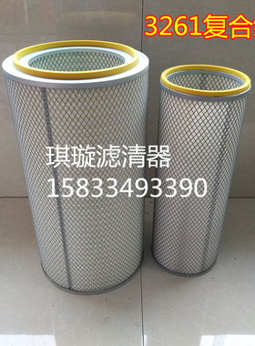 K3260空气滤芯3261长江25吨吊车老款德龙康明斯500KW发电机组空滤
