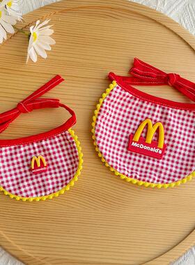 宠物变装围兜狗狗口水巾麦当当角色扮演猫咪装扮围脖布艺可爱围嘴