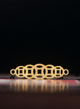 黄金古钱币手牌财源滚滚