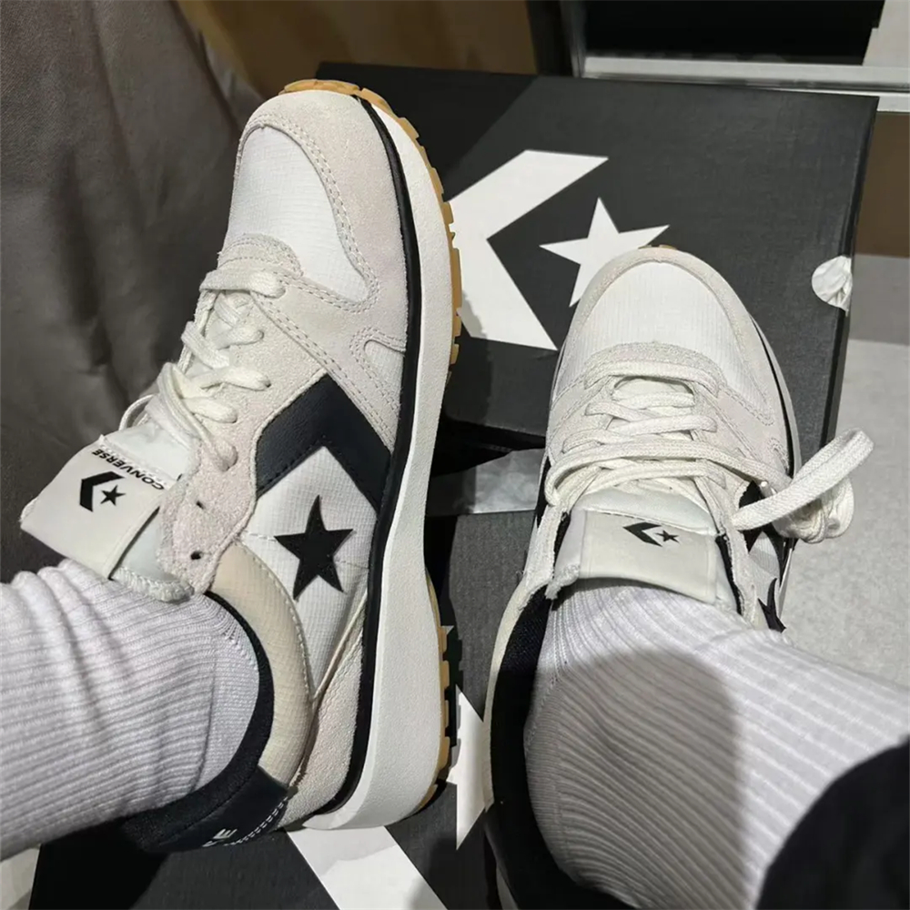 CONVERSE OMEGA TRAINER匡威黑白拼接学院复古运动休闲鞋 A13375C