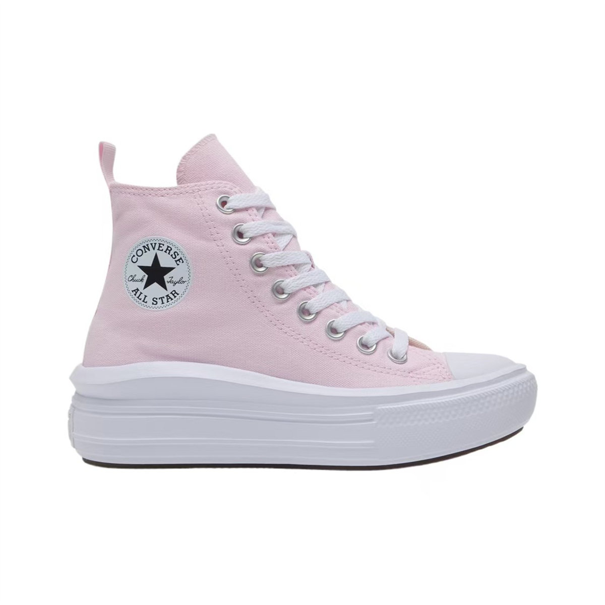 CONVERSE 匡威大童款All Star Move 紫粉色高帮云朵厚底鞋A15857C图片