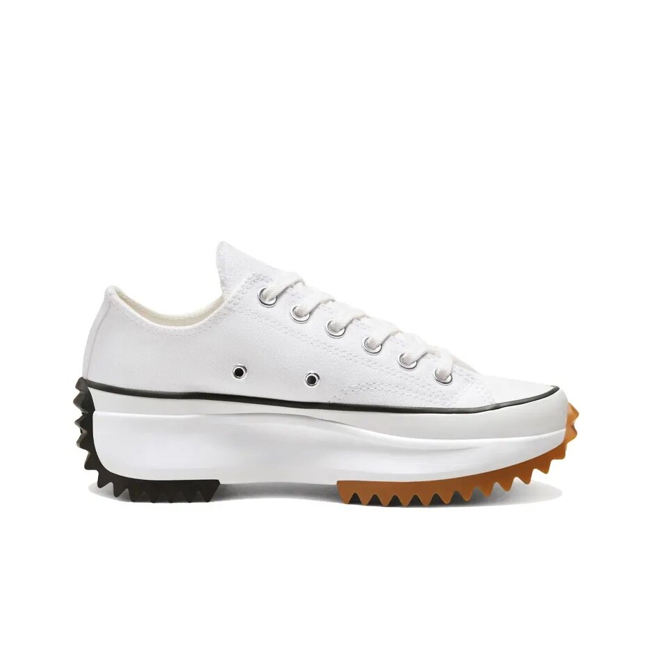 CONVERSE RUNSTAR 匡威经典白色低帮流星厚底运动帆布鞋 168817C