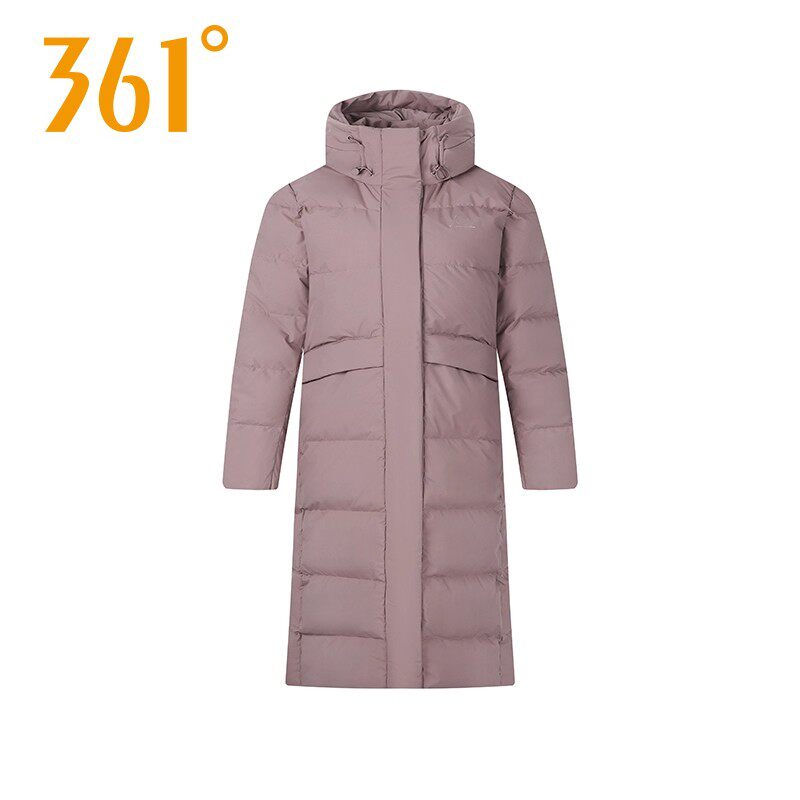 361度女士羽绒服长款新品图片
