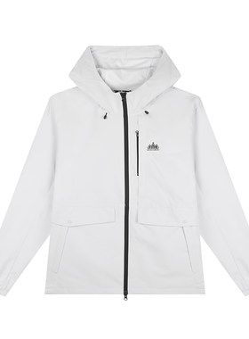 361度女式绒里风衣连帽新品2025春时尚收腰运动服361女款中长外套