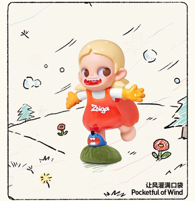 泡泡玛特Zsiga沿线走的人盲盒