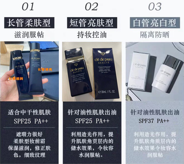 香港采购CPB肌肤之钥隔离霜妆前乳短管黑白长管滋润清爽型国际版