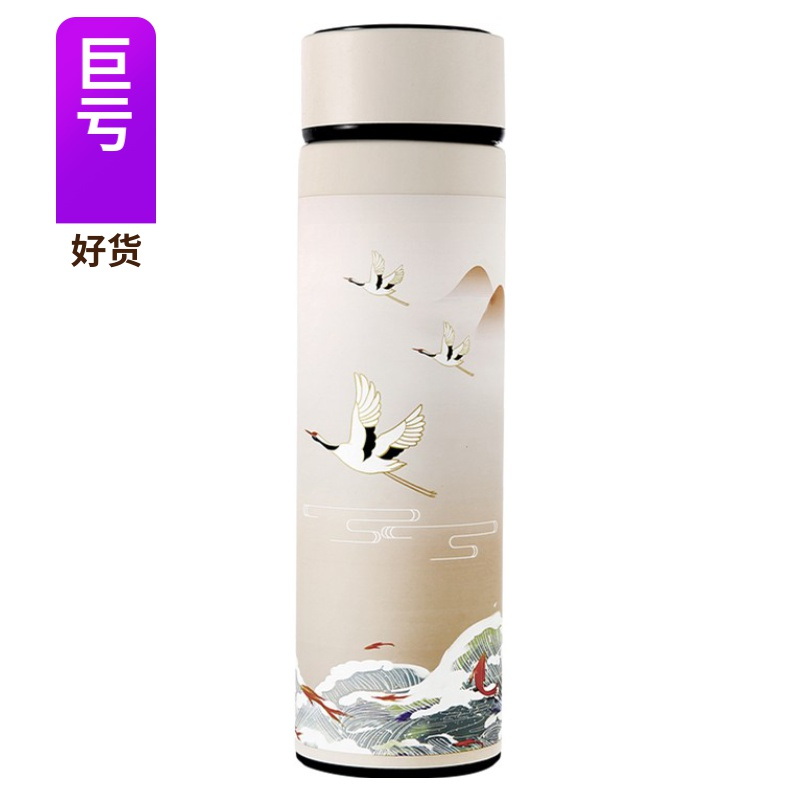 316不锈钢直身杯古洋国潮风