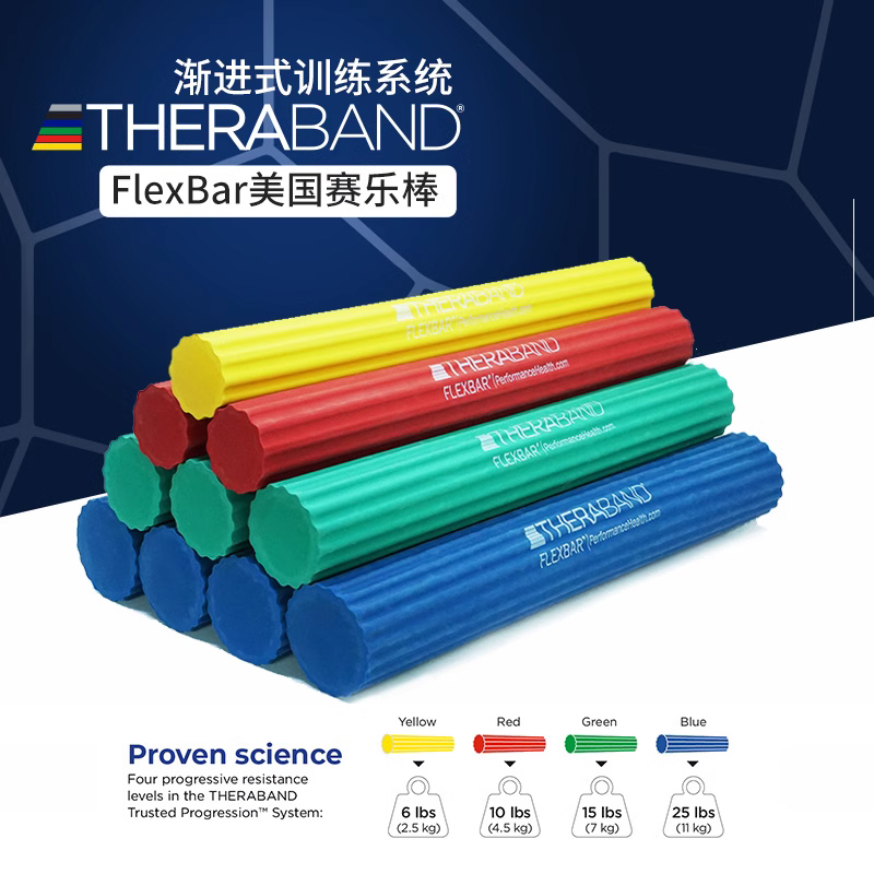thera-band赛乐棒握力棒美国进口