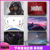 适用于机械师笔记本贴纸T58 f1k T90贴膜F117 F117 毒药15.6寸电脑外壳膜T90PLUS 17.3保护膜