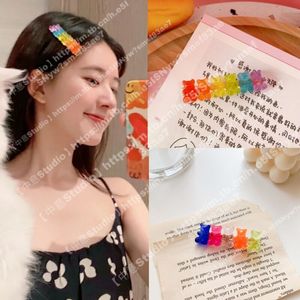 可爱发夹女小红书赵露思同款彩色小熊发卡网红卡通小动物刘海夹