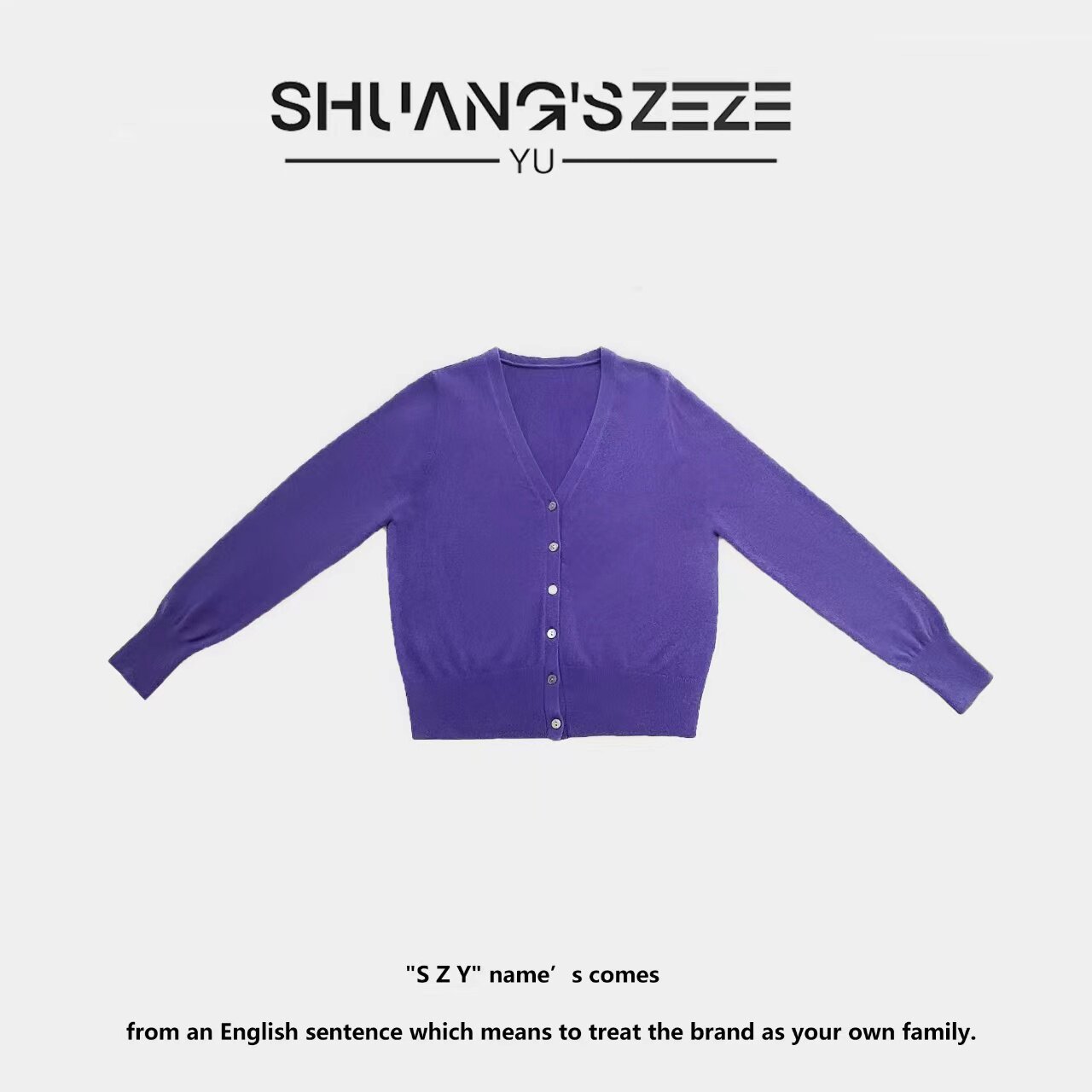 Shuang's Zeze Yü 秋冬百搭简约V领长袖开衫 YF823212属于什么档次？
