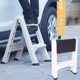 加厚脚踏梯便捷式 二步梯凳加厚塑料折叠登高梯子家庭保洁用人字梯