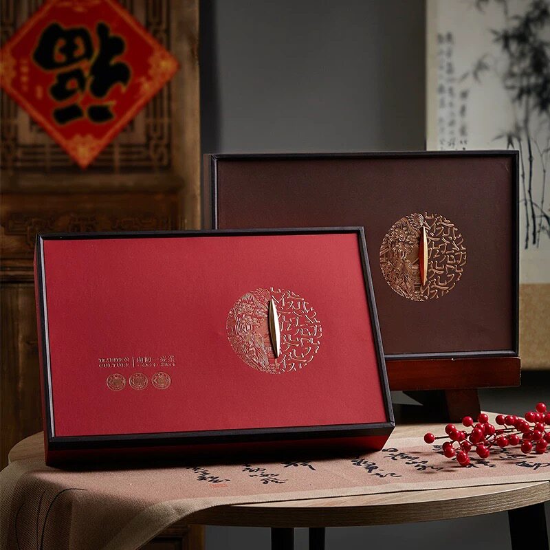 高档普洱茶双饼200g357g包装盒福鼎老白茶寿眉七子饼空礼品盒茶盒