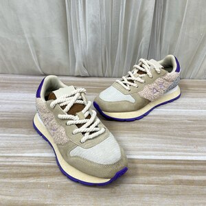 Lady Shoes外贸原单真皮微瑕拼色休闲鞋女百搭系带运动时尚老爹鞋