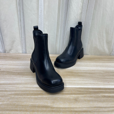 厚底高跟短靴骑士靴烟筒靴瘦瘦靴