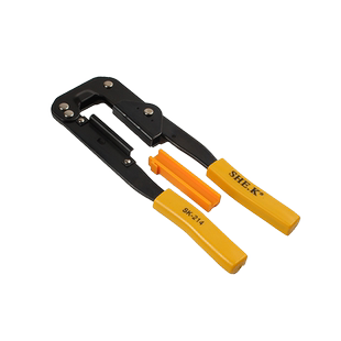 赛科排线钳电脑排线压着钳手动紧线钳灰色彩色排线FC头端子压线钳