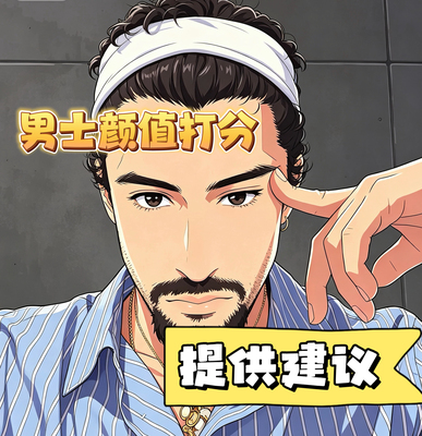 男士男生男孩颜值穿搭打分长相面貌评分五官面相分析建议评价