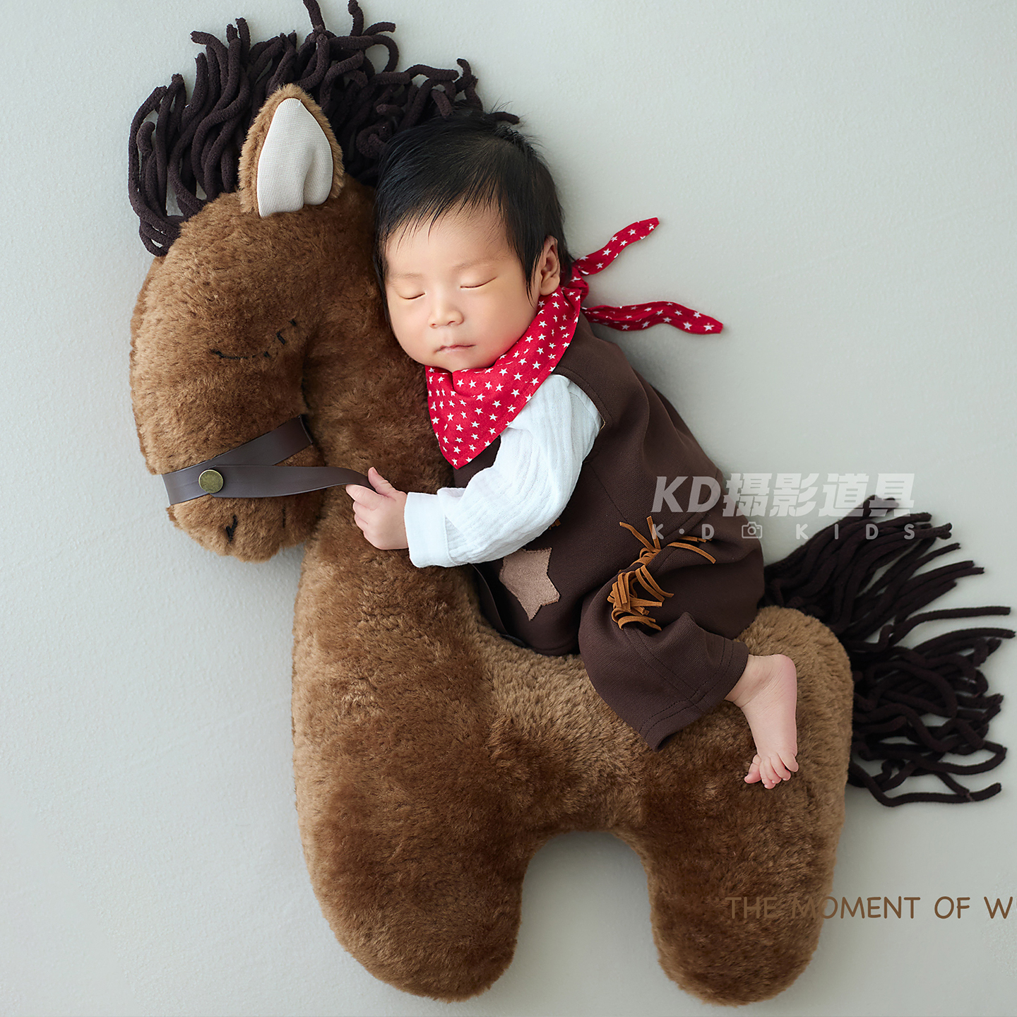 原版牛仔小马超酷新生儿摄影主题