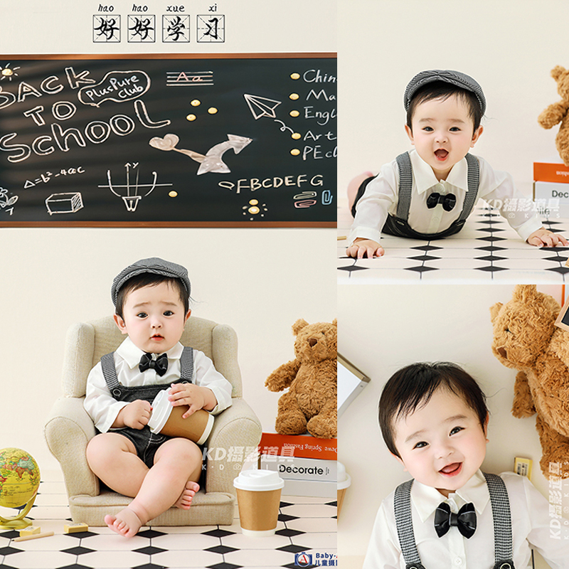 超酷百天宝宝照学院风摄影主题