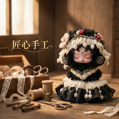 SP系列娃衣SKULLPANDA搪胶娃衣衣服适用于光织园SP娃衣送闺蜜礼物