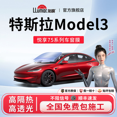 特斯拉Model3专用龙膜悦享窗膜