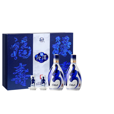 【新品礼盒】汾酒53度青花20汾酒500mlX2送礼高度白酒礼盒装