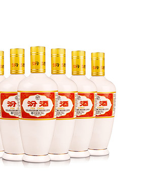 汾酒53度出口瓷汾500mLX6 高度清香型白酒6瓶装粮食酒