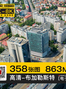 罗马尼亚布加勒斯特建筑摄影相片旅游风景4K高清图片杂志画册素材