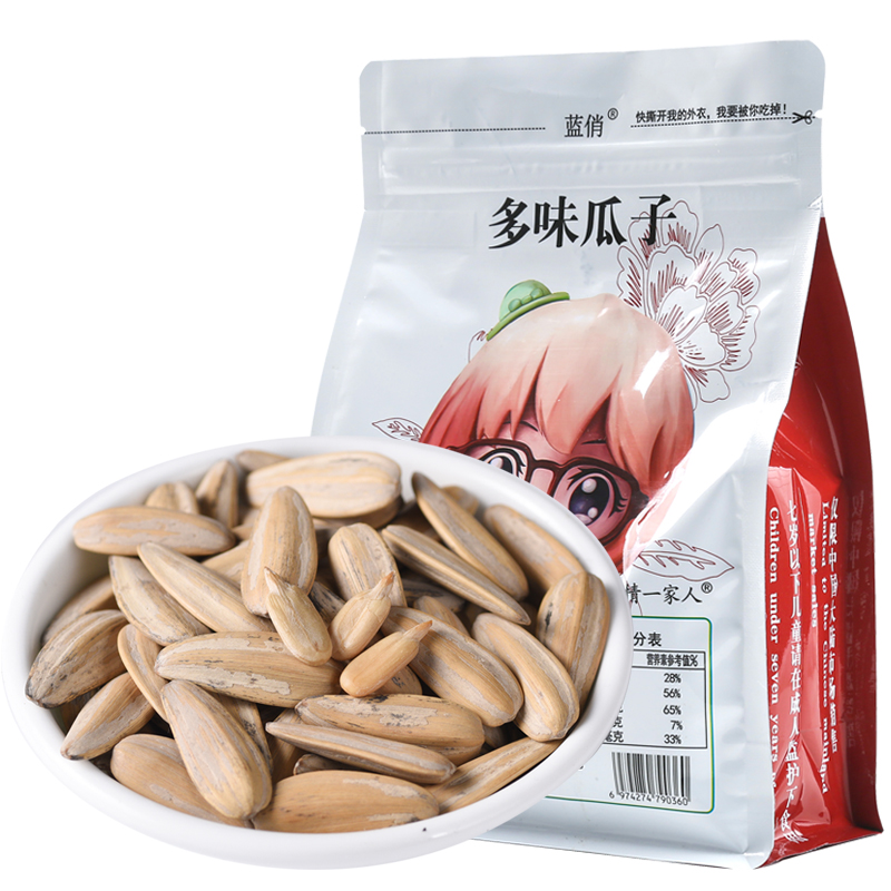 多味瓜子500g*4袋脱皮葵花籽炒货