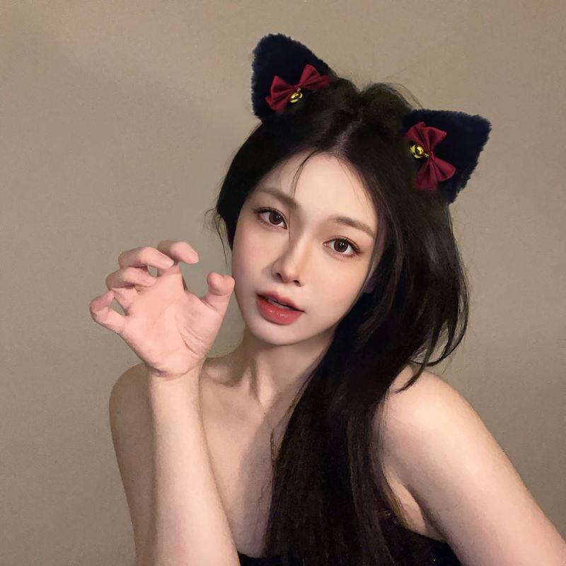 日系可爱铃铛猫耳朵发夹
