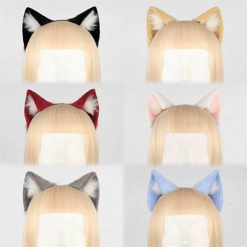 仿真猫耳发箍手作cos猫娘