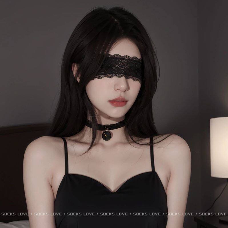 日本蕾丝眼罩禁欲系丝带可爱兔女郎面具性感御姐蒙眼发箍猫女发饰