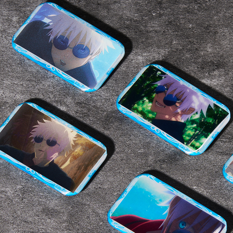 正版官谷五条悟个人池吧唧光栅款盲抽徽章咒术回战第二季羚邦暴蒙