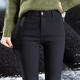 紧身铅笔黑色小脚裤 打底裤 秋冬加厚棉裤 加绒女外穿2026新款 子 冬季
