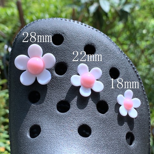 洞洞鞋五瓣花蝴蝶结鞋花鞋扣