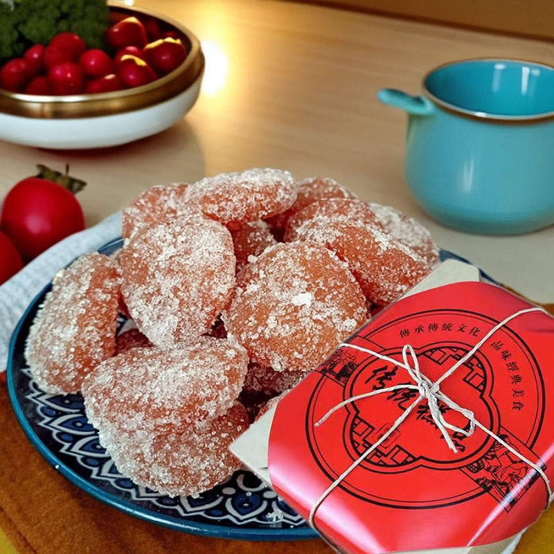 河南特产纸盒包装红桔饼面粉做的点心油炸食品甜点传统老式果子