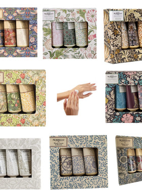 Morris&co护手霜海盐檀香雪松木淡茉莉鸢尾花三只30ml小礼盒套装