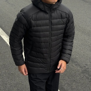 鸟家排骨羽绒服男女同款旧版冬季户外保暖连帽鹅绒服刺绣logo外套