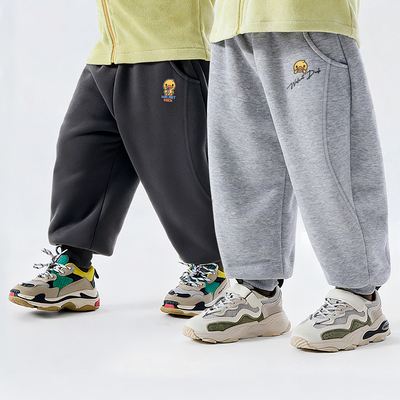 一体绒2025新款保暖休闲裤束脚裤