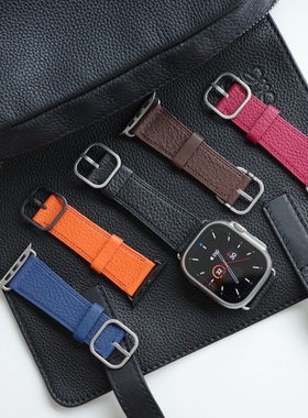 DiG｜法国TC小牛皮手工苹果表带 适用于AppleWatch Ultra