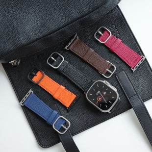 DiG｜法国TC小牛皮手工苹果表带 适用于AppleWatch Ultra