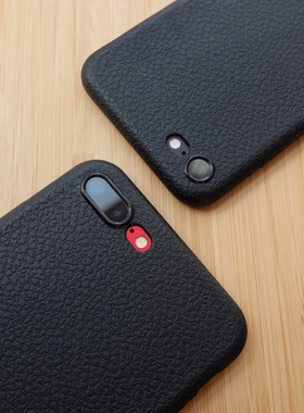 MOOKE | 超薄黑色软胶全包手机套 仿荔枝纹路 防滑 iPhoneXS Max