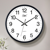 康巴丝12英寸时尚 挂钟卧室客厅办公静音时钟挂表简约创意石英钟表