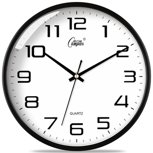 康巴丝时尚 挂钟卧室客厅办公静音时钟挂表简约创意石英钟表