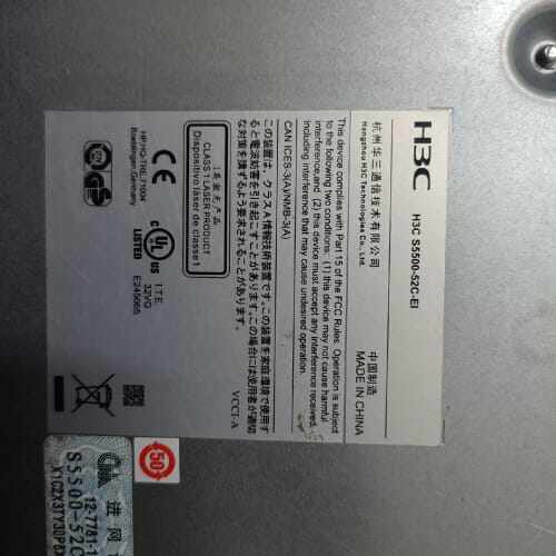 H3C S5500-52C-EI 三层48口千兆交换机 ，二议价