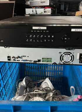 二手宇视科技16路8盘位网络H.265硬盘录像机NVR308议价