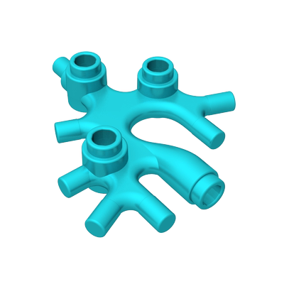 高砖积木零件GDS-90036配件植物茎叶 珊瑚海藻兼容小颗粒拼插散件